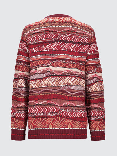 Cardigan in misto lana iconic jacquard