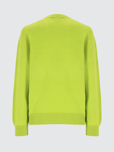 Maglia girocollo in lana merino e cashmere