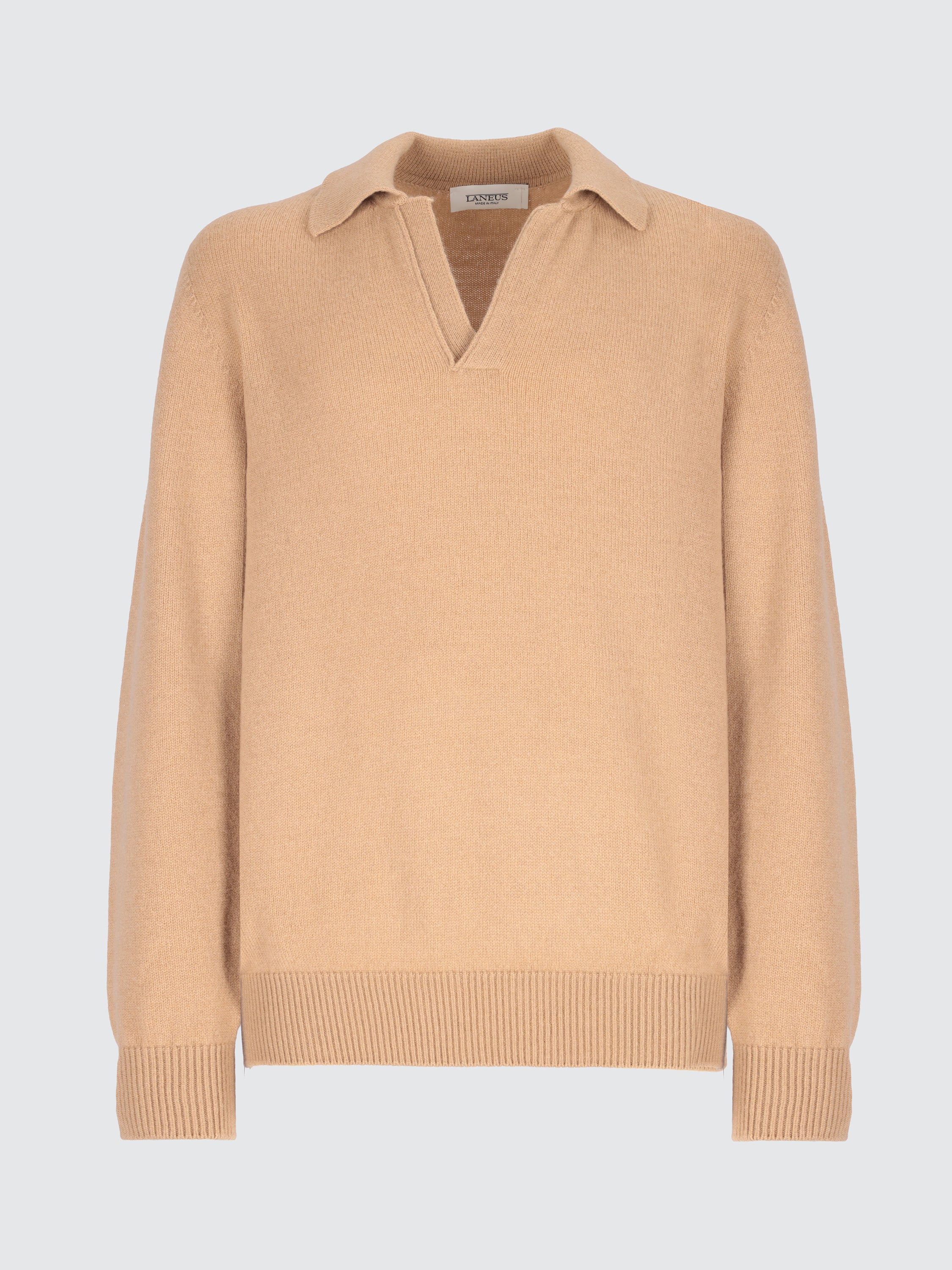 Wool and cashmere polo shirt