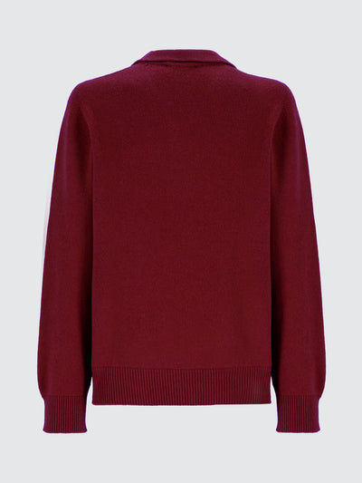 Polo in lana e cashmere long sleeves