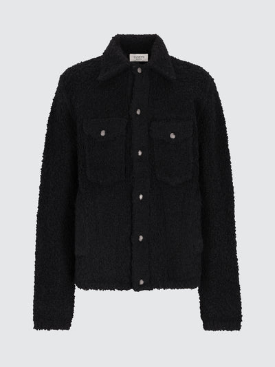 Giacca trucker in maglia bouclé