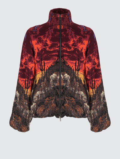 Bomber imbottito jacquard Oniric Desert