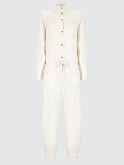 Tuta comfy in lana e alpaca