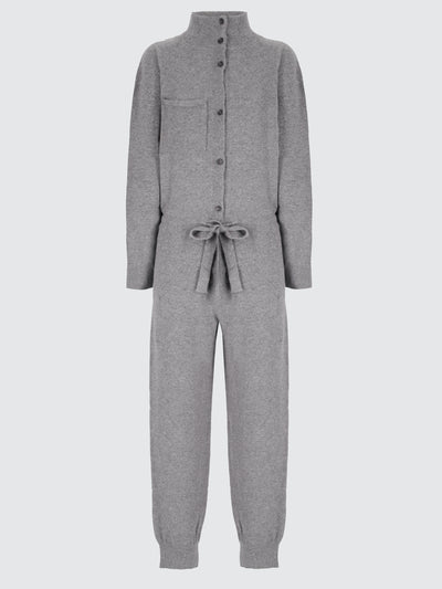 Wool and alpaca knit jumpsuit