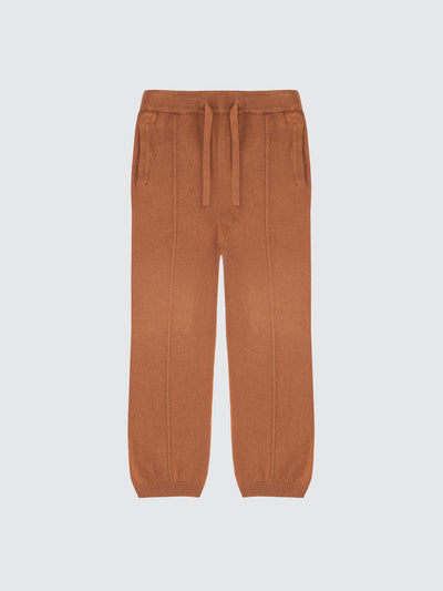 Pantaloni comfy in lana e cashmere