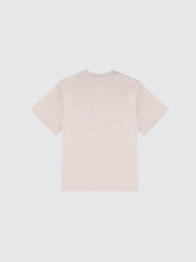 T-shirt in cotone logo jacquard