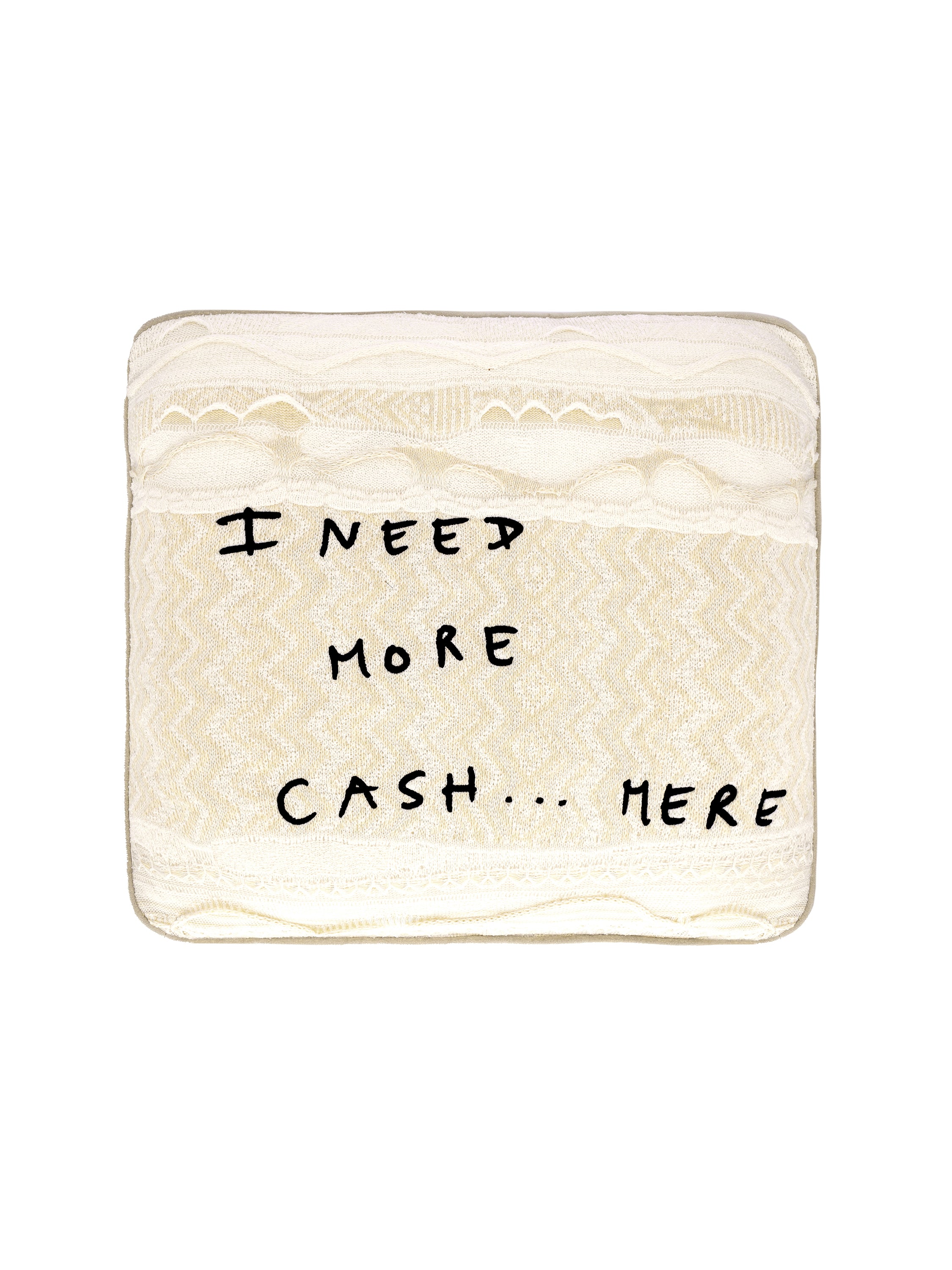 Cuscino jacquard quote