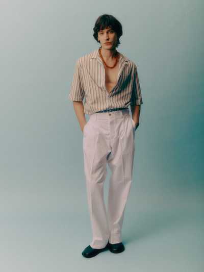 Pantaloni baggy doppia pence