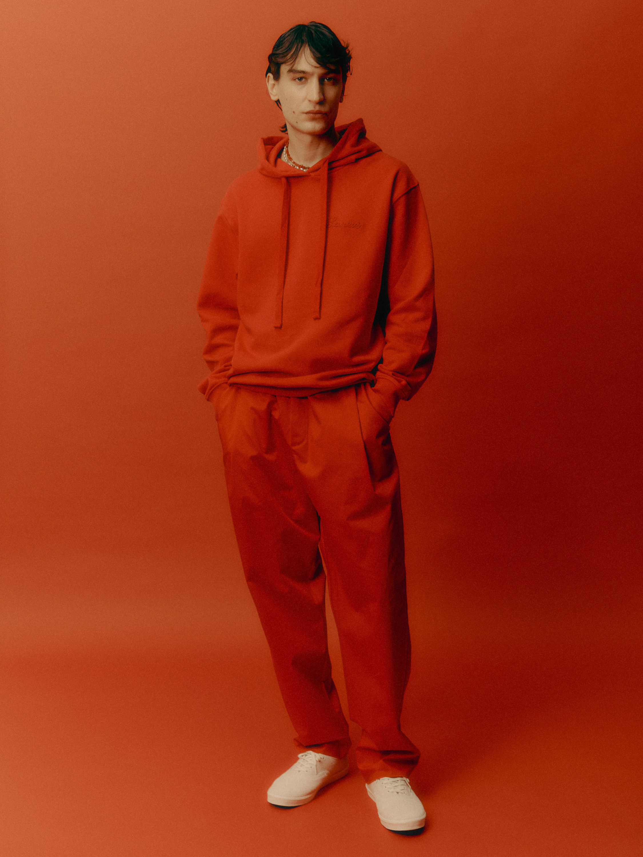 Pantaloni gamba larga monopence