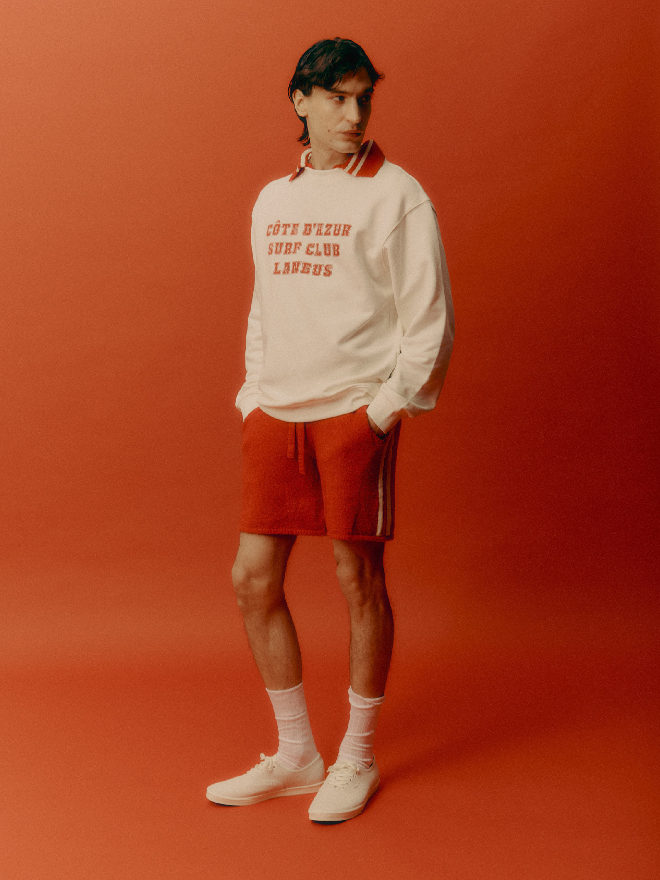 Knitted cotton shorts – Laneus - Main Image