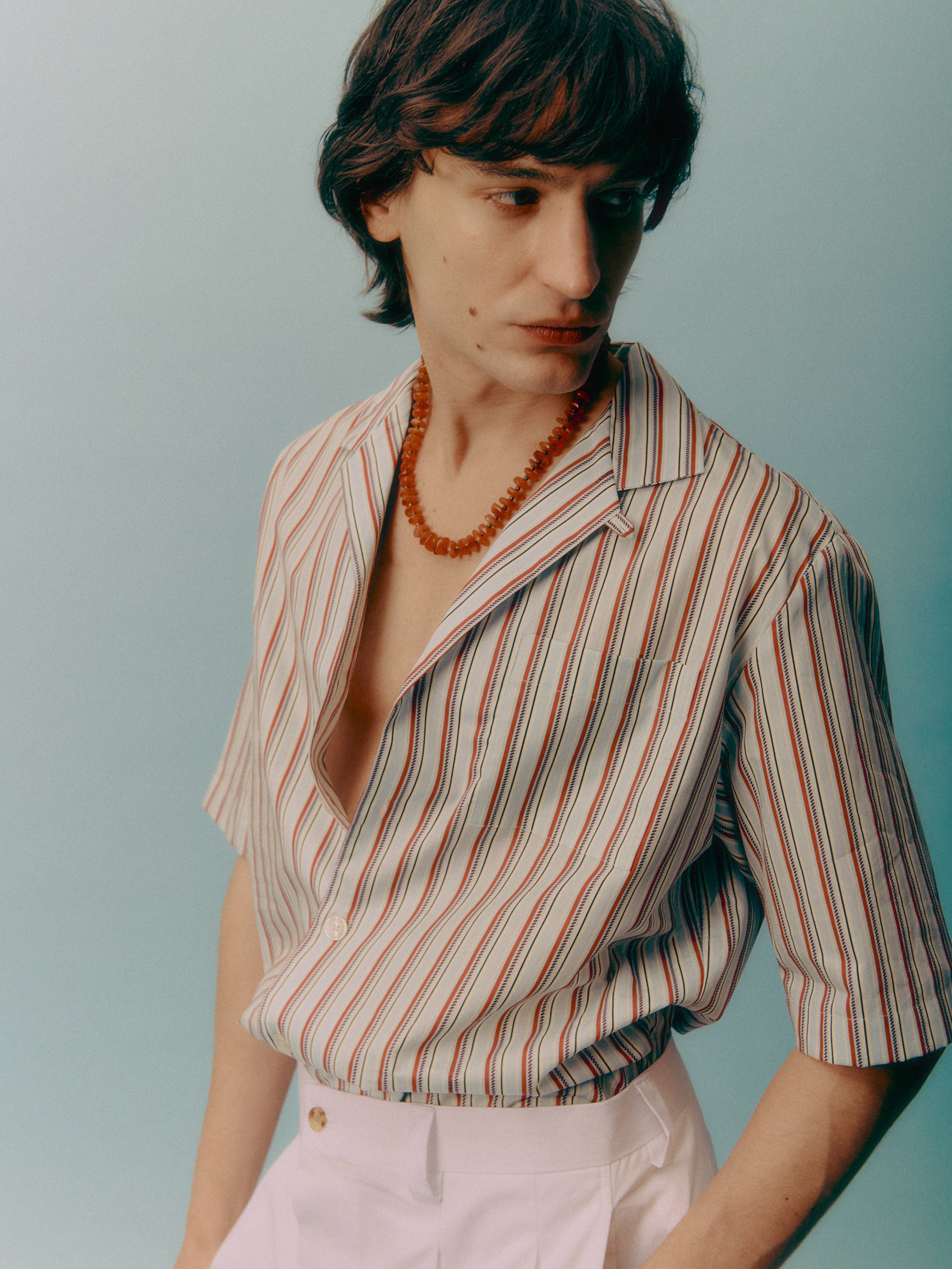 Camicia boxy in cotone