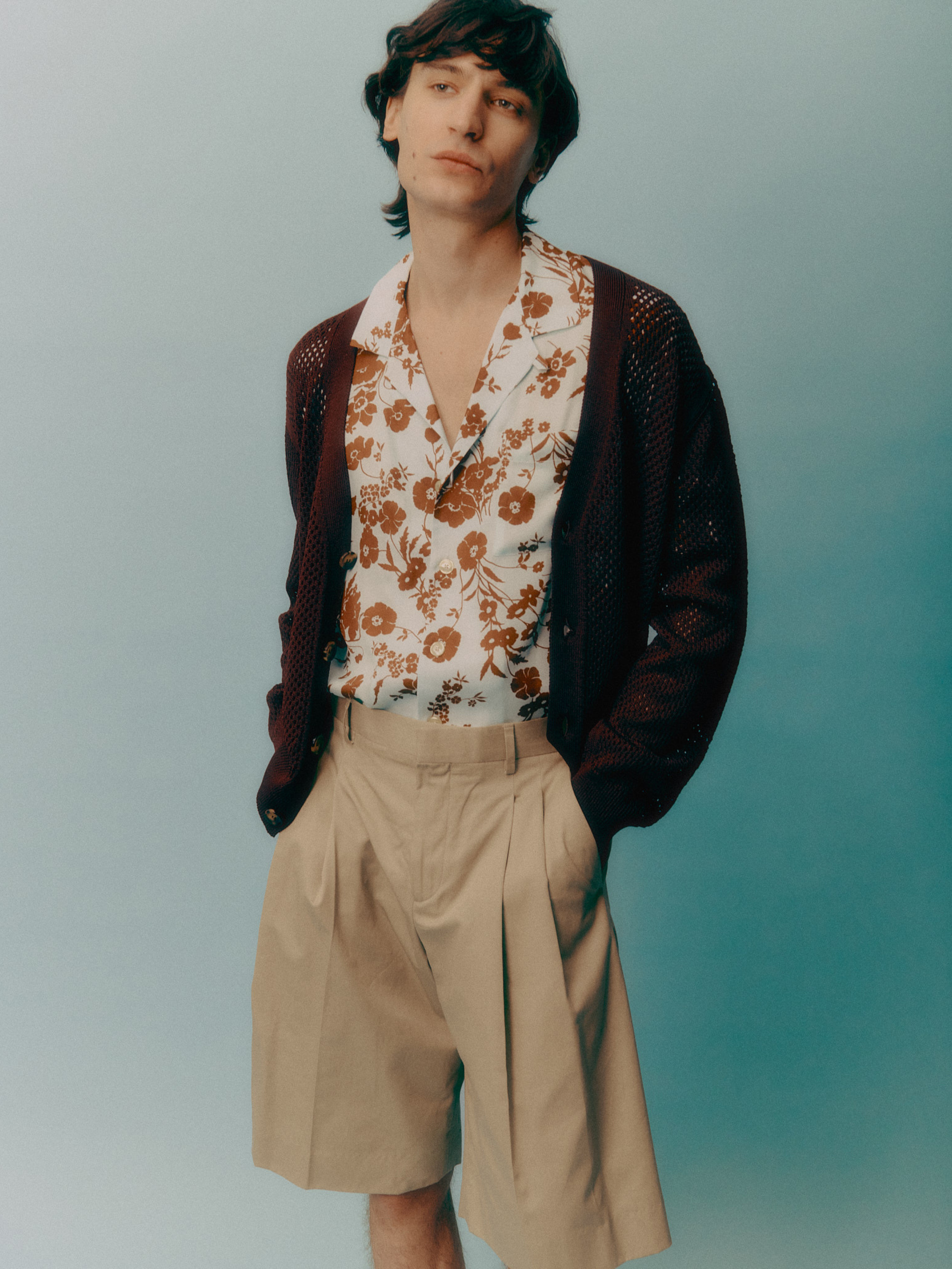 Cardigan boxy in maglia