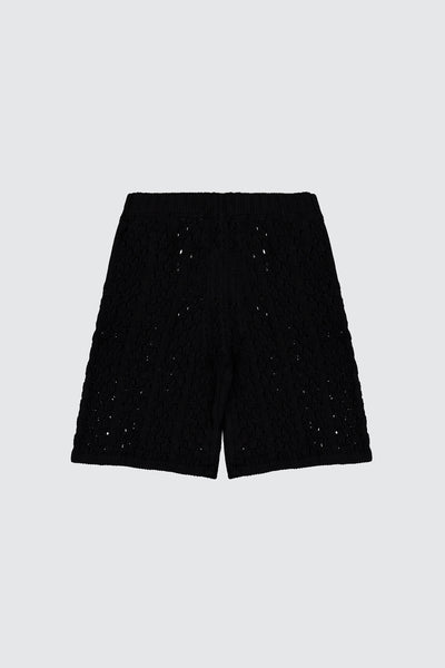 Shorts crochet in filato di cotone