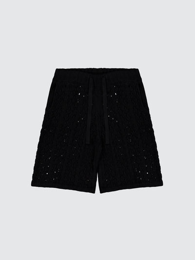 Shorts crochet in filato di cotone