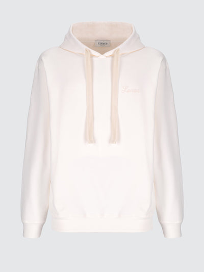 Felpa boxy con cappuccio in cotone