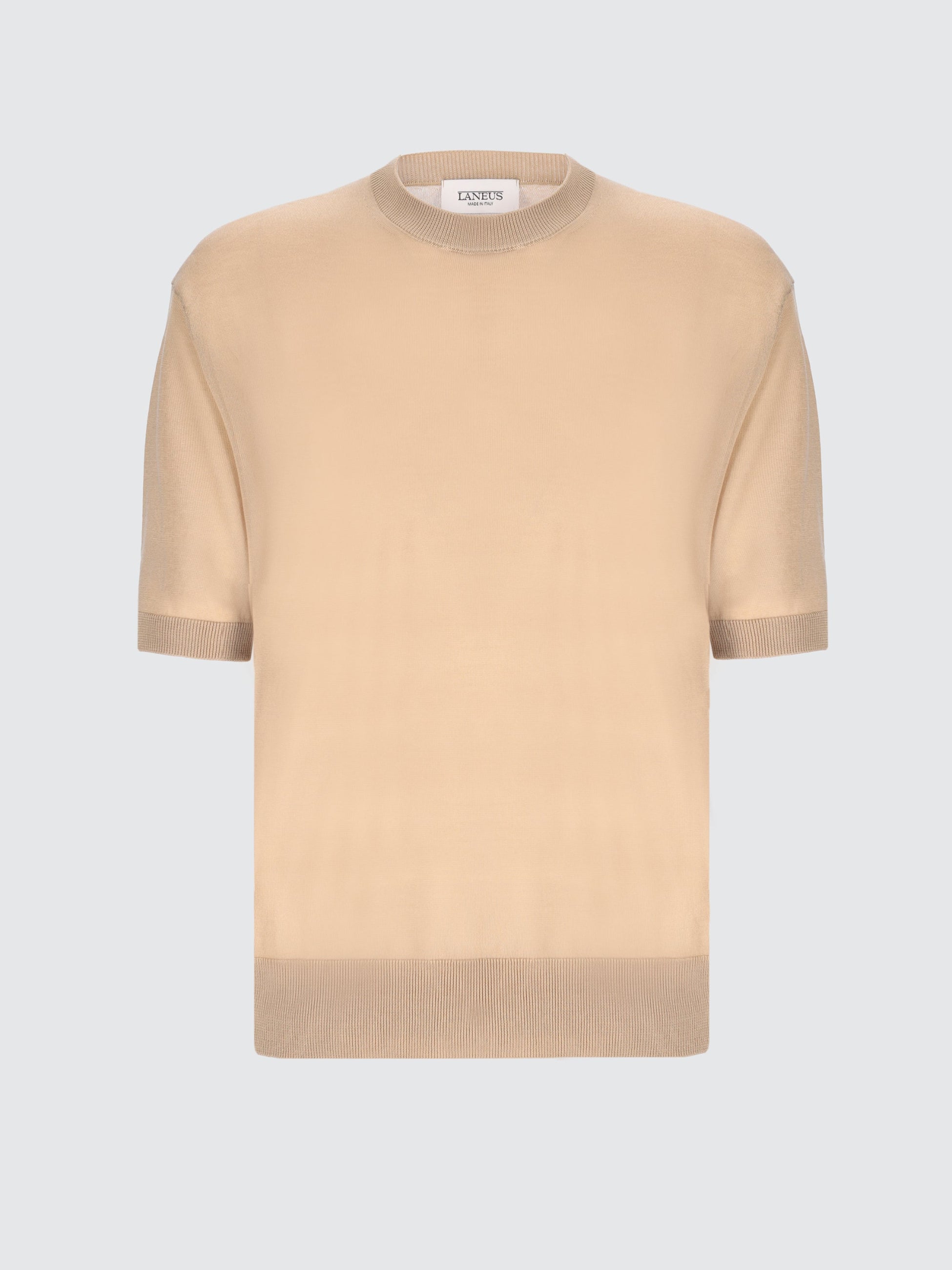 T-shirt girocollo in maglia