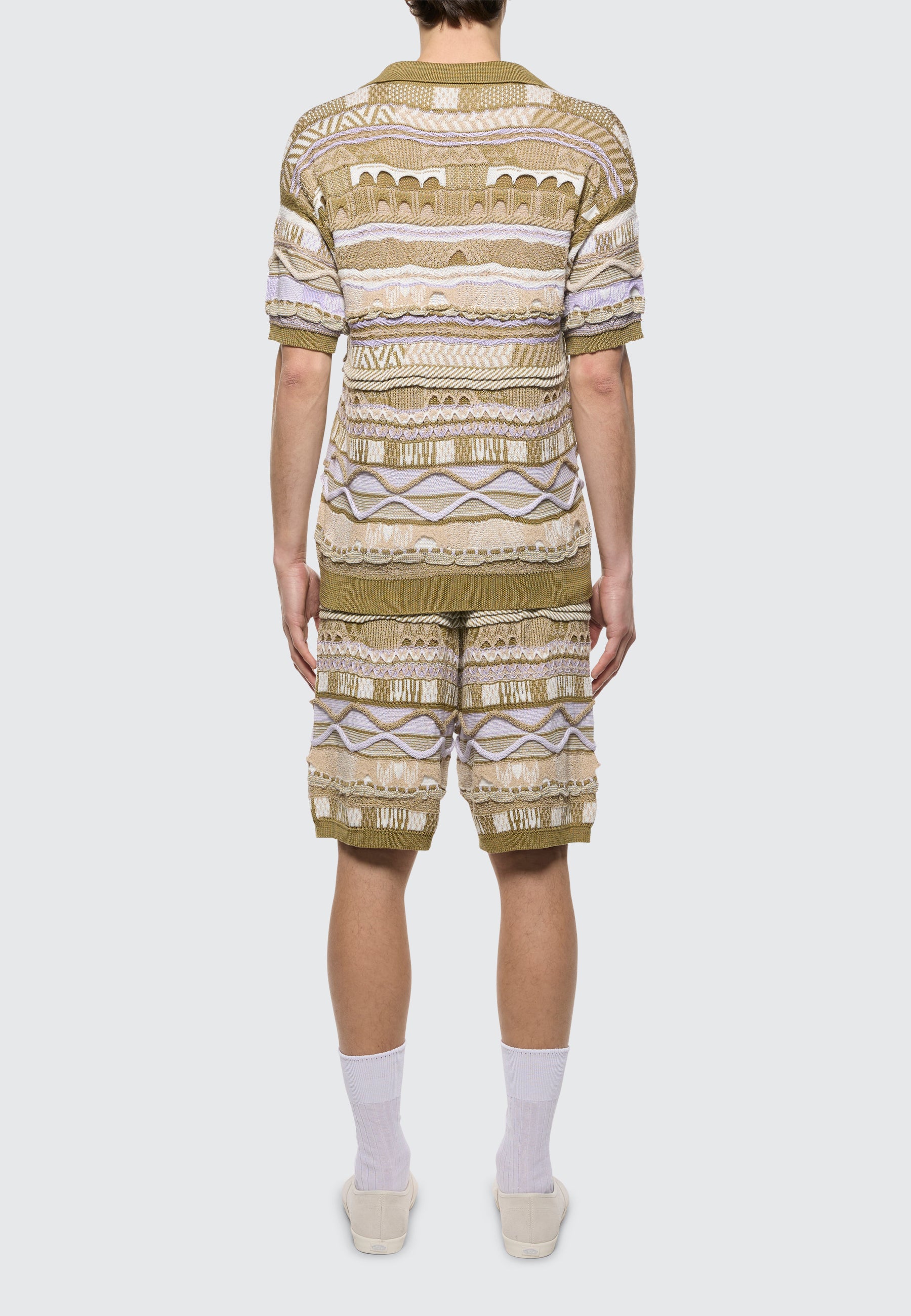 Polo "Laneus" jacquard in filato di cotone