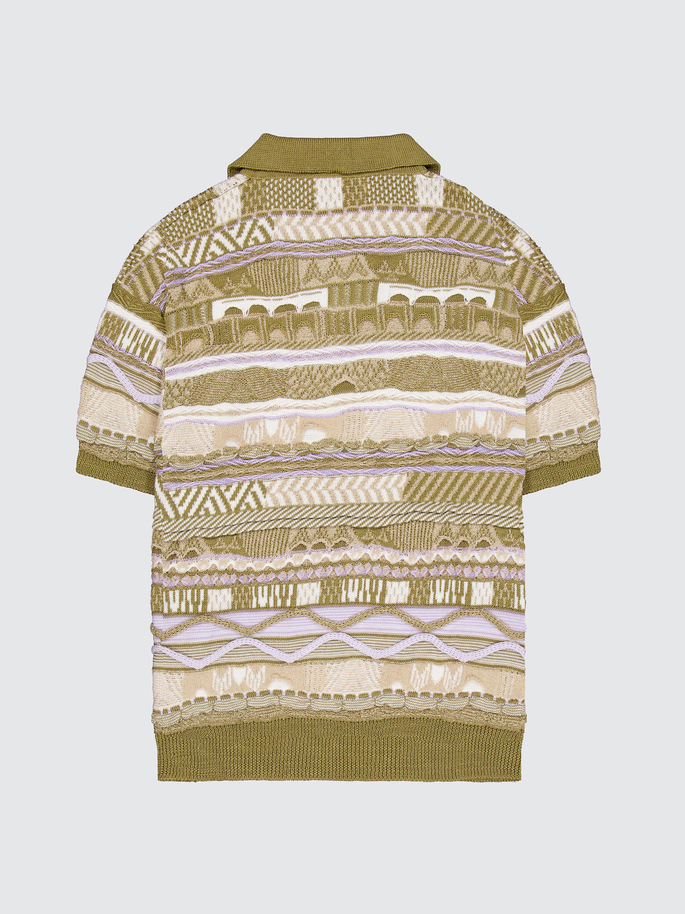 Polo "Laneus" jacquard in filato di cotone