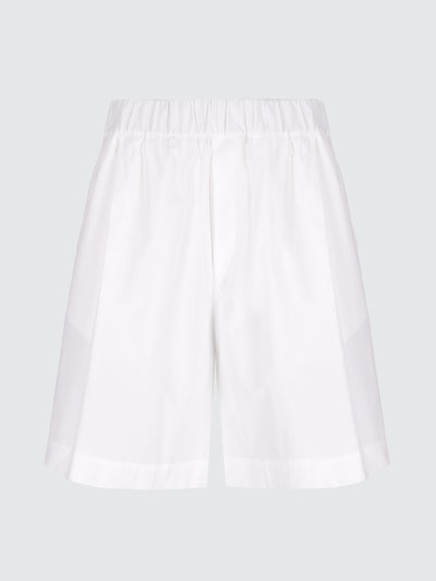 Bermuda gamba larga in popeline