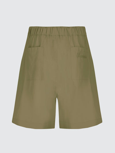 Bermuda gamba larga in popeline