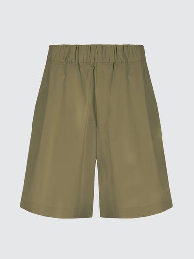 Bermuda gamba larga in popeline