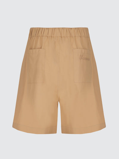 Bermuda gamba larga in popeline