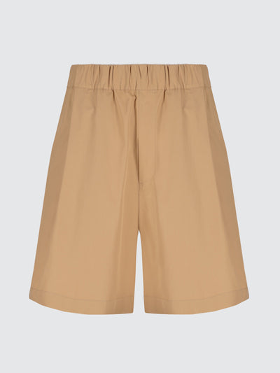 Bermuda gamba larga in popeline