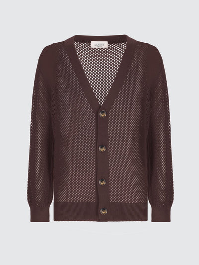 Cardigan boxy in maglia