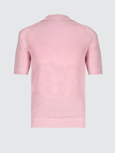 Polo in maglia a rete
