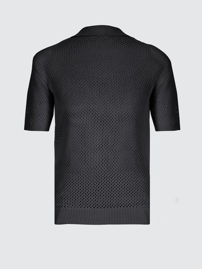 Polo in maglia a rete
