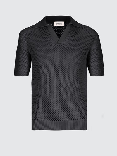 Polo in maglia a rete