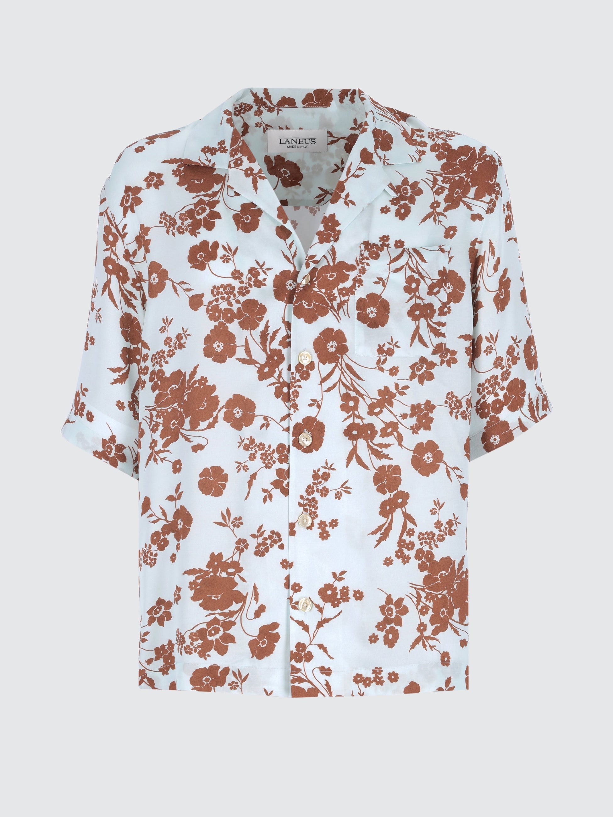 Camicia boxy bowling flower print