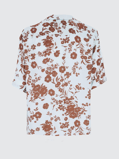Camicia boxy bowling flower print