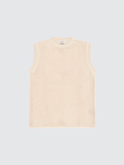 Top girocollo boxy in maglia