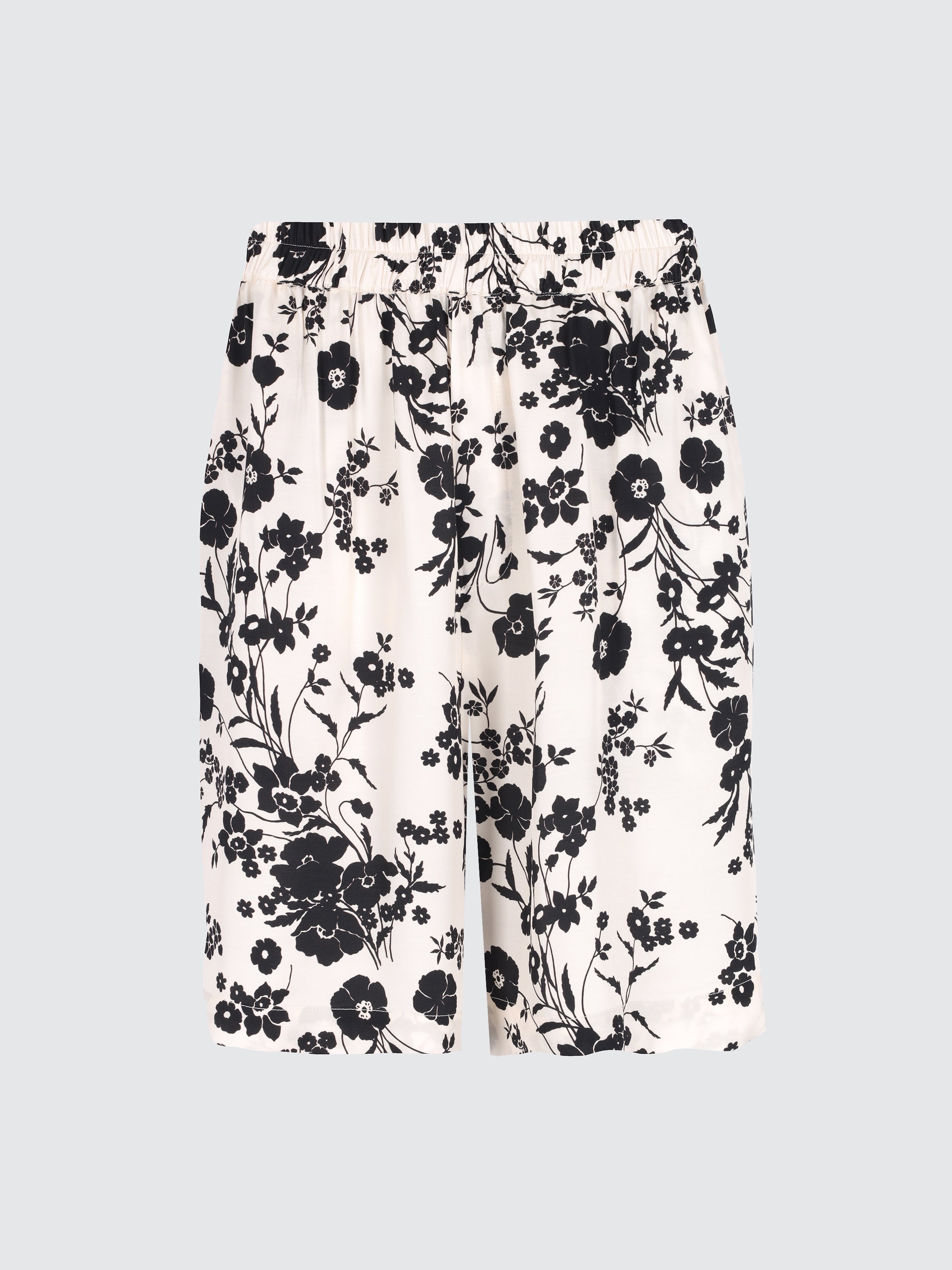 Bermuda gamba larga flower print