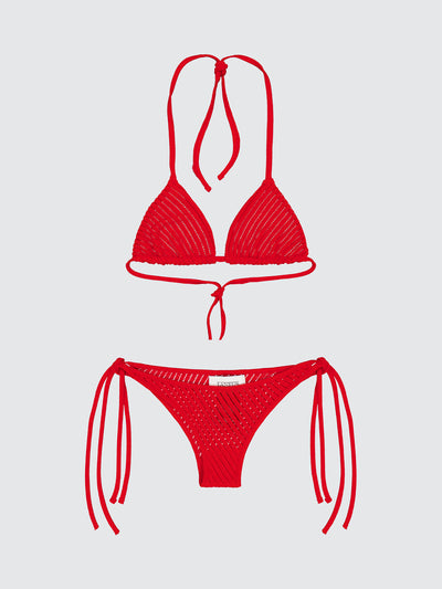 Bikini a triangolo in maglia