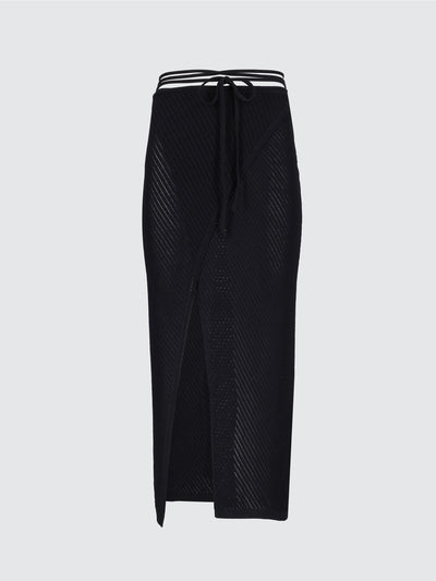 Longuette a portafoglio in maglia