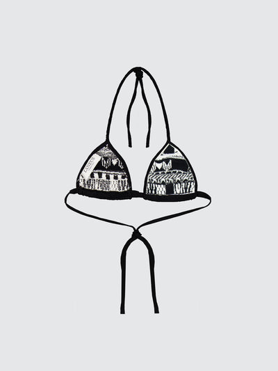 Triangolo jacquard multifilo "Laneus"