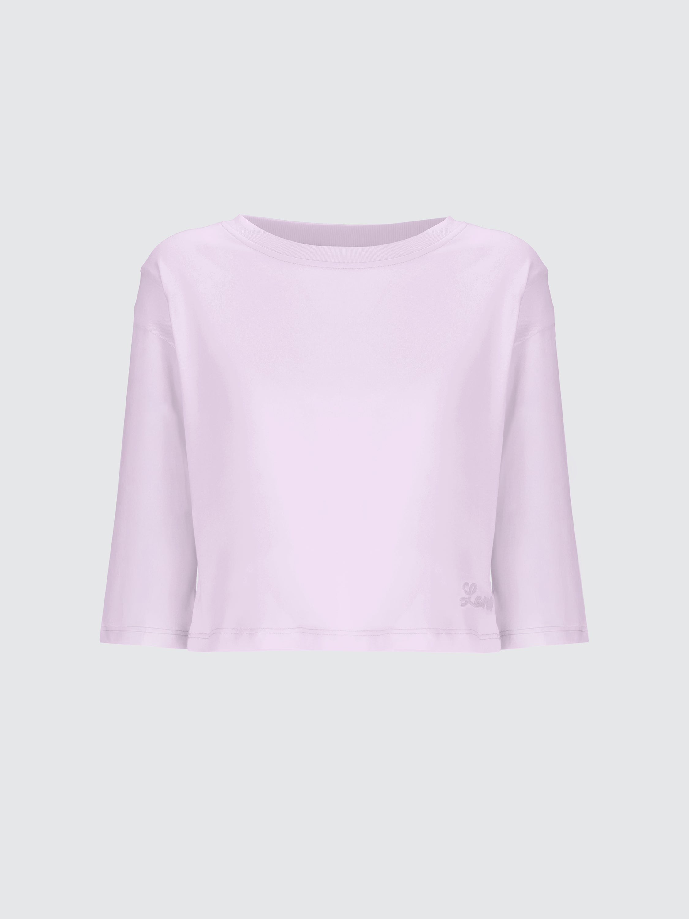 Boxy cropped t-shirt in jersey