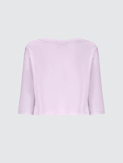 Boxy cropped t-shirt in jersey