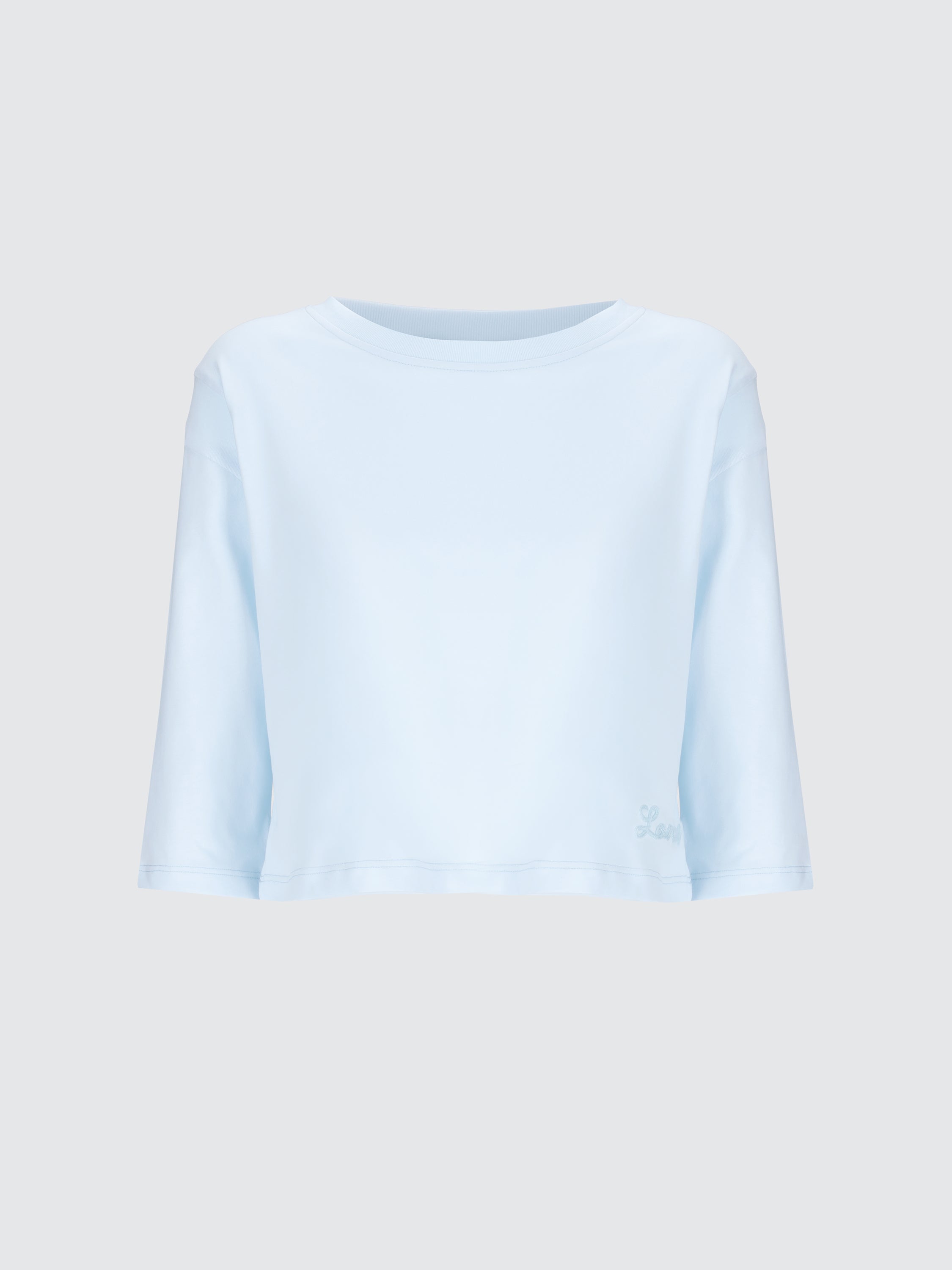 Boxy cropped t-shirt in jersey