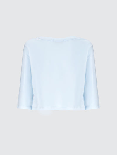 Boxy cropped t-shirt in jersey