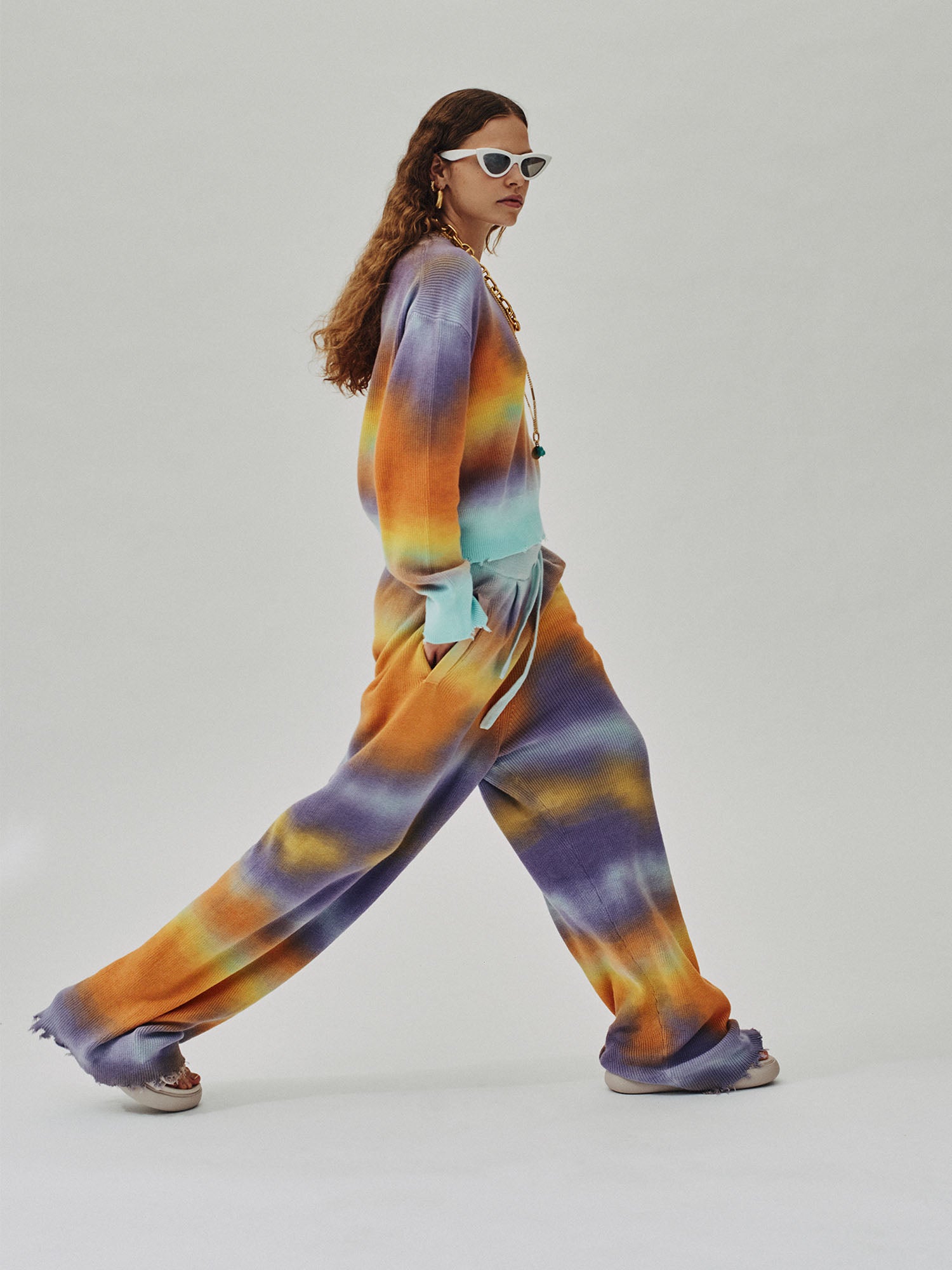 TIE DYE WIDE PANTS
