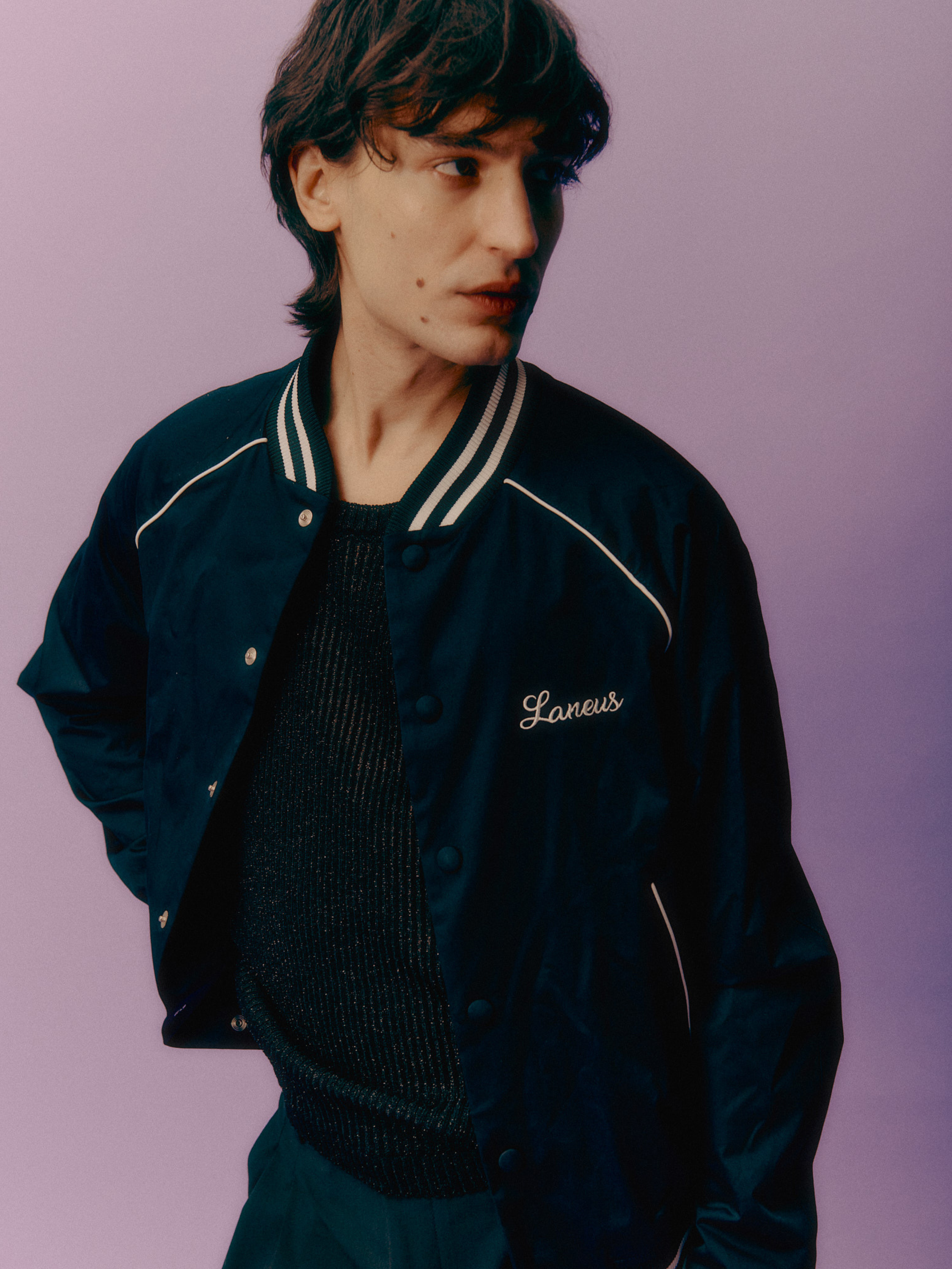 Shiny cotton bomber