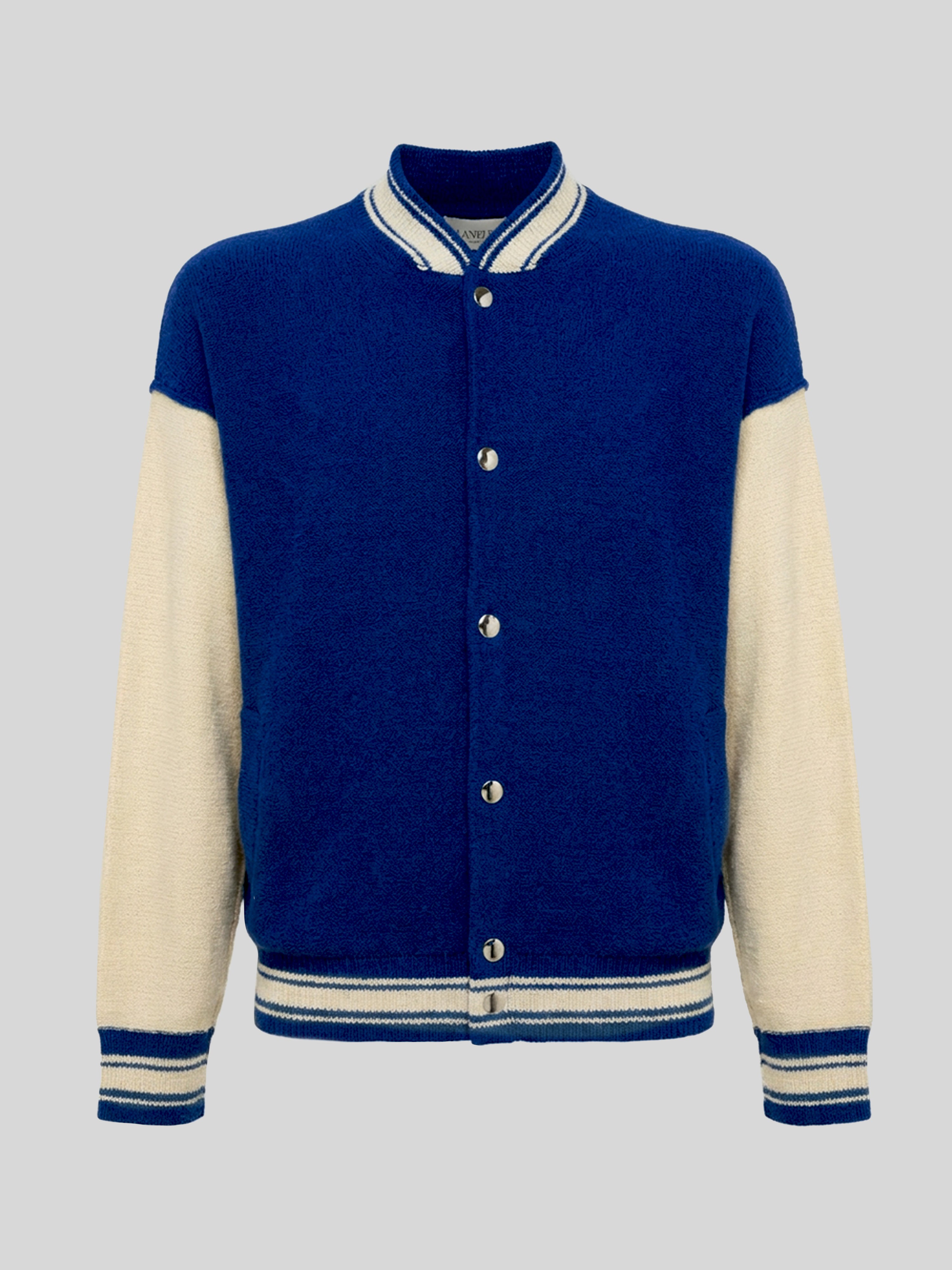 BOUCLE' KNIT BOMBER JACKET