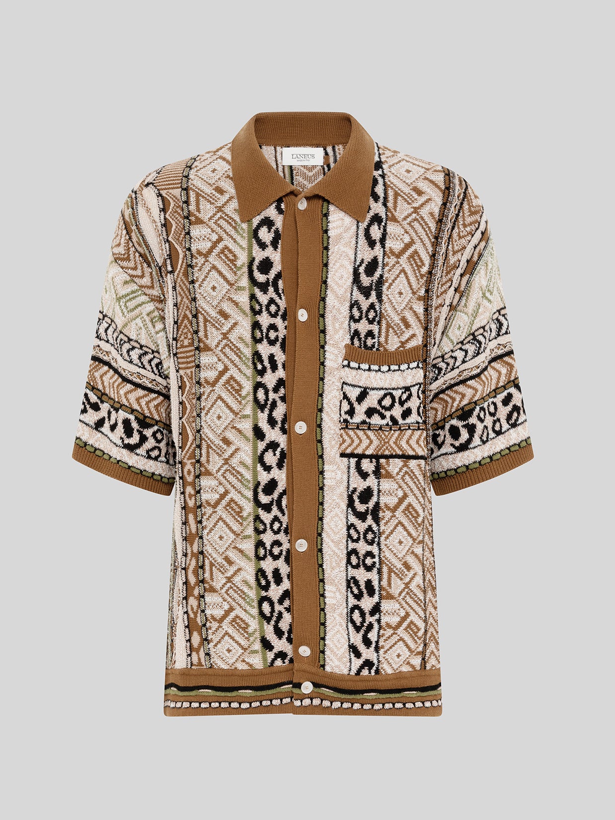 CAMICIA IN MAGLIA JACQUARD