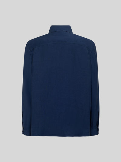 OVERSHIRT IN LINO E VISCOSA