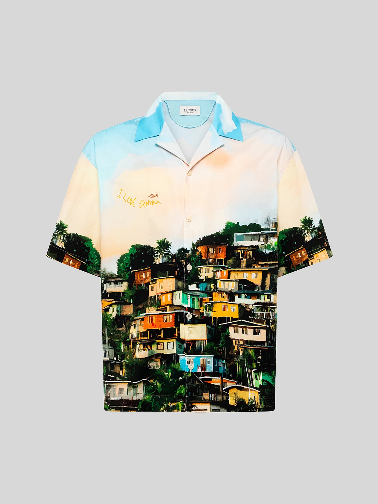 CAMICIA IN COTONE A MANICHE CORTE