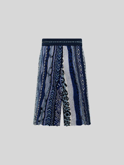 "LANEUS" MULTI-THREAD JACQUARD BERMUDA SHORTS