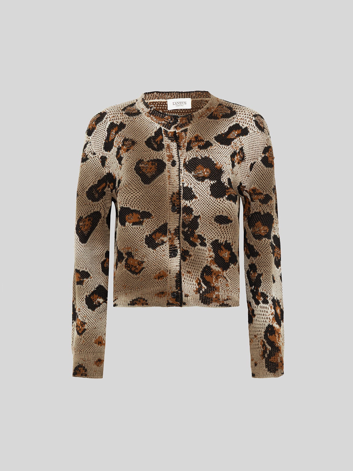 CARDIGAN IN MAGLIA ANIMALIER